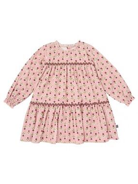 Modern Moments by Gerber Toddler Girl Tiered Dress with Ric Rac 3T